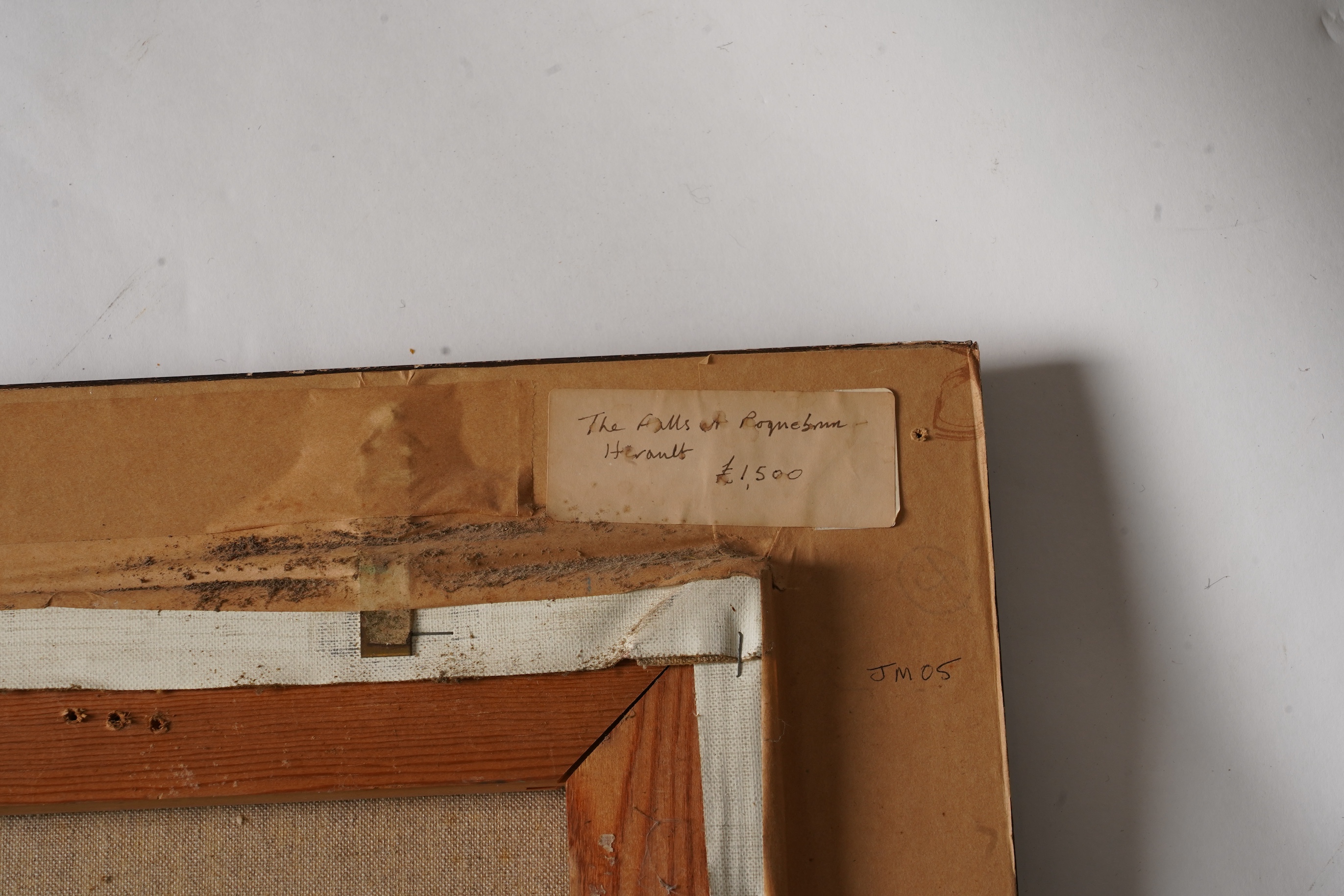 John Martin RBA, b. 1957, 'The Falls at Roquebrun, Herault'